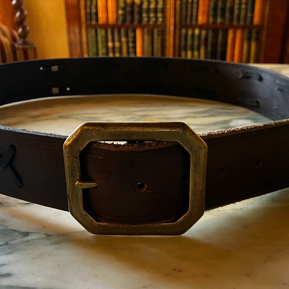 DSQUARED2 VINTAGE LEATHER BUCKLE BELT